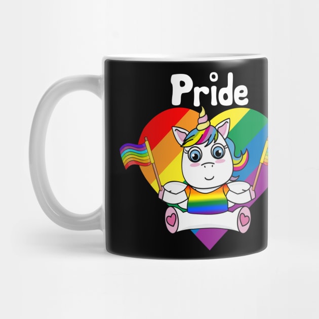 Pride Unicorn LGBT Flag Gay Pride Awareness by Terryeare